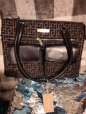 Fiorelli Black and Brown Signature Tote
